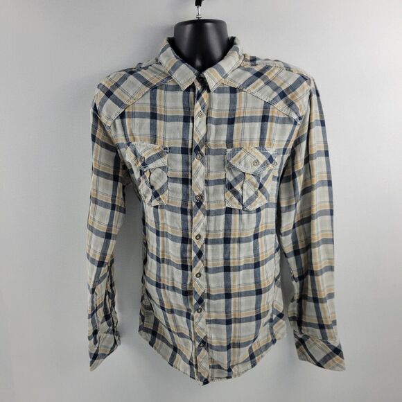 Buckle Other - BKE‎ Standard XL pearl snap long sleeve button down shirt Plaid 3200